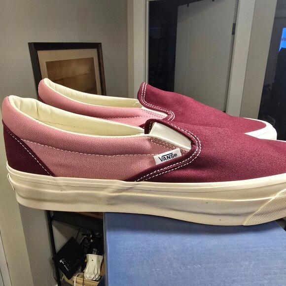 Vans Premium BMX Slip-on Reissue 98 LX Skate Shoes Maroon VN000CSE5T2 Men's 12 - Picture 3 of 13